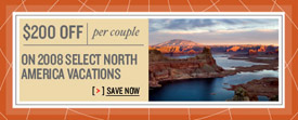 Save $200 on North American Vacations
